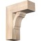 Ekena Millwork Olympic Block Smooth Bracket w/ Offset Brace, Douglas Fir, 7 1/2"W x 18"D x 22"H BKT0806X18X22OLY05SDF - alternate 1